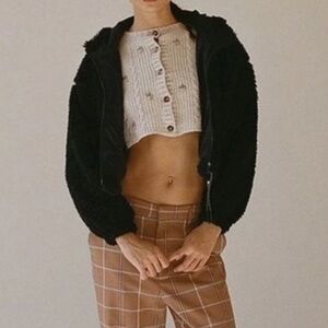 Urban Outfitters BDG Cropped Teddy Jacket